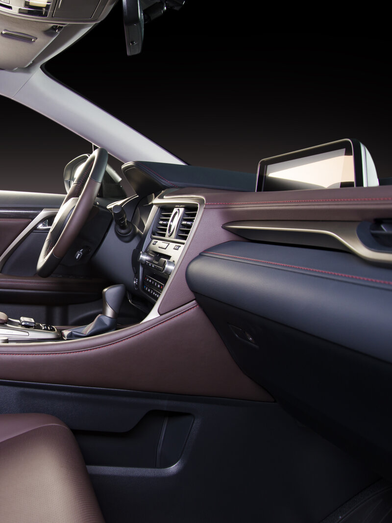 Part of leather car seat details