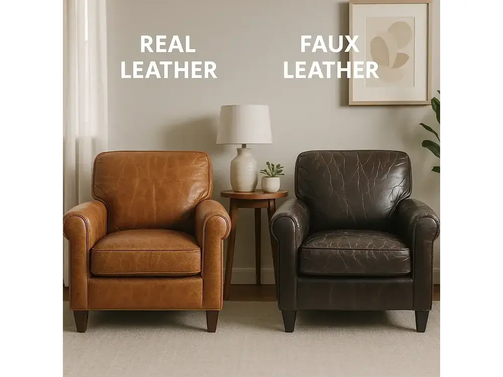 real vs fake leather
