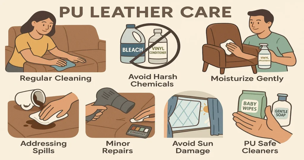 pu leather care guide
