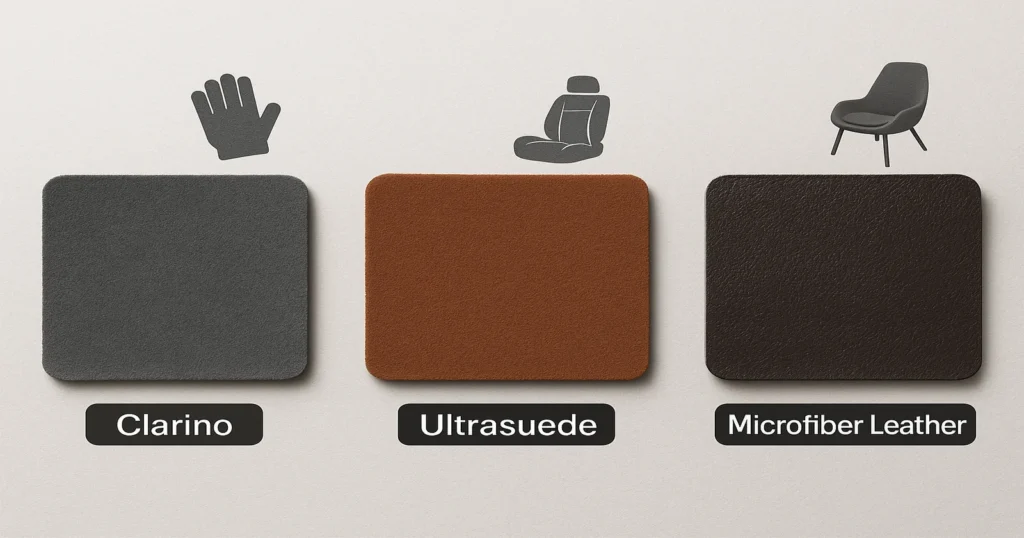 showing leather types