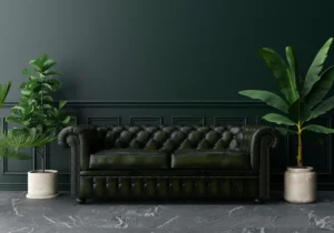 leather sofa