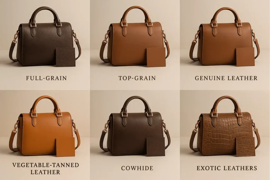 Types of Leather for Bags Explained
